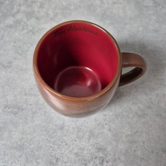2016 Tim Hortons Brown Speckled Beaver Coffee Tea Mug Cup - Picture 5 of 8